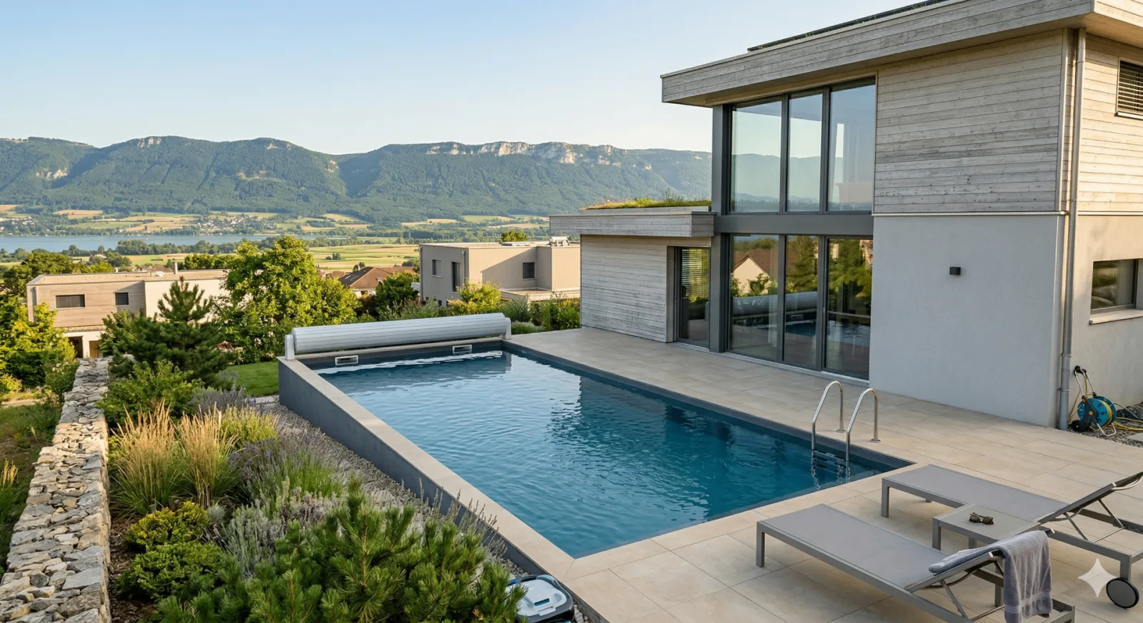 Chantier d'aménagement extérieur en Suisse romande