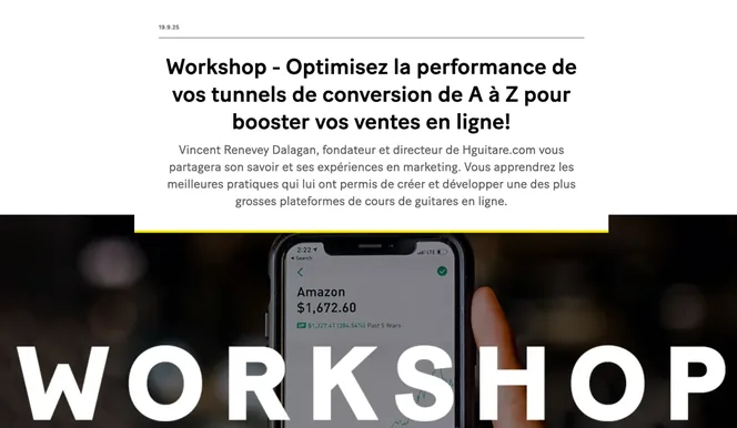Vincent Renevey · Workshop chez Microcity